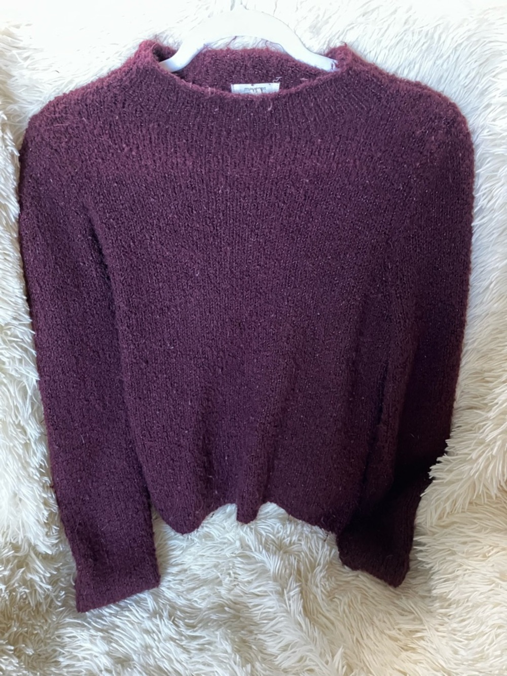 Maurices Burgundy Crewneck Sweater